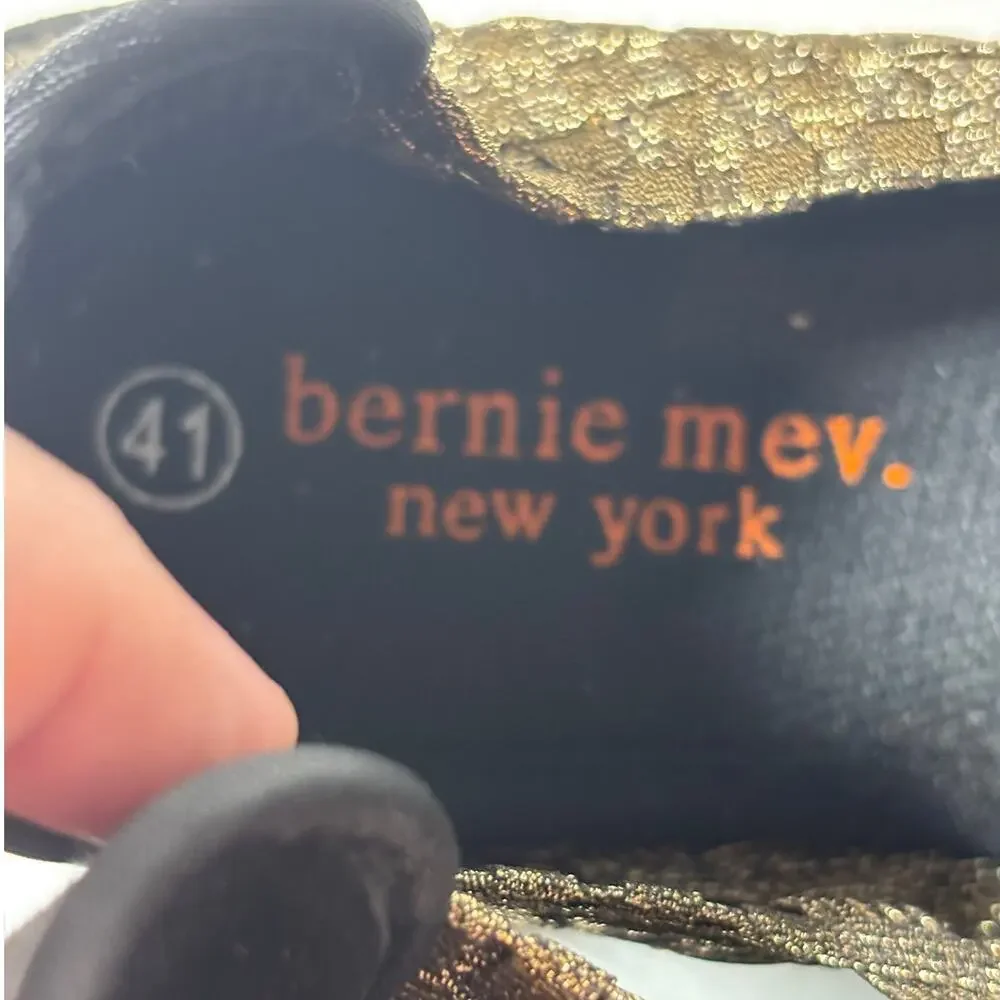 Bernie Mev Size 10 (EU 41) Victoria Walking Shoe Woven Slip-On Sneaker Bronze